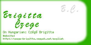 brigitta czege business card